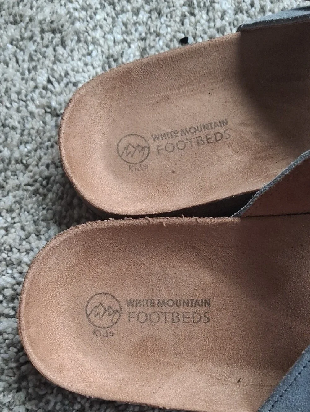 Girls White Mountain Footbed Sandals